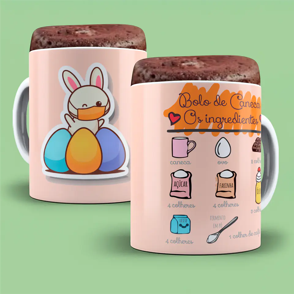 Colección de tazas de Pascua con recetas 17