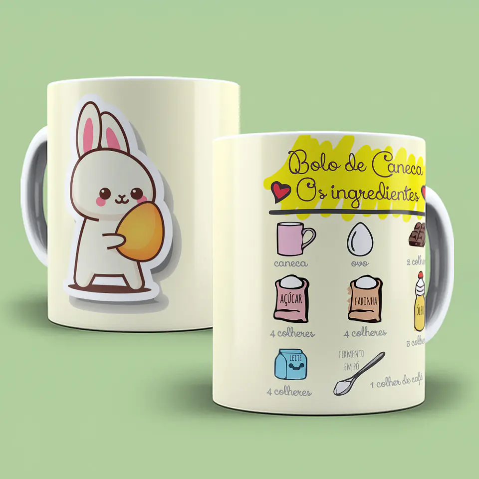 Colección de tazas de Pascua con recetas 18