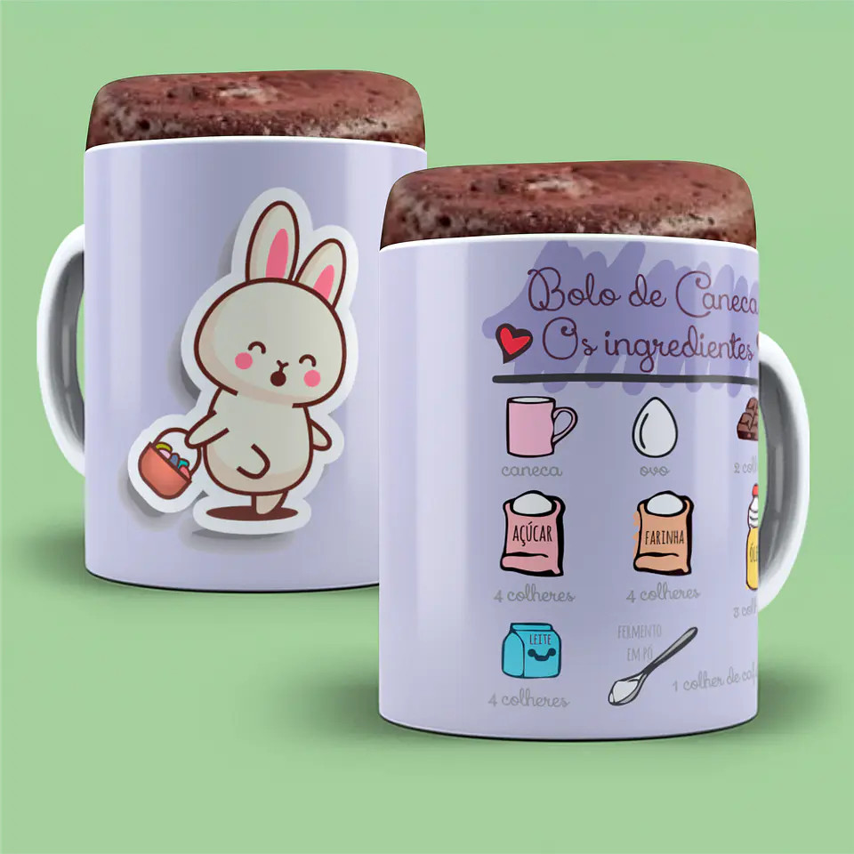 Colección de tazas de Pascua con recetas 25