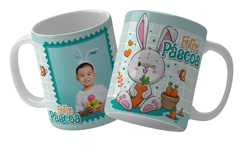 Caneca Páscoa com ou sem Foto 7