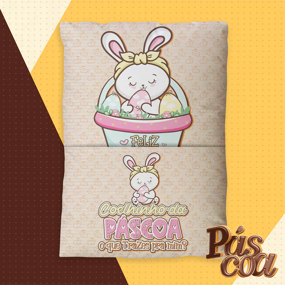 Almofadinha com Bolso para páscoa 2