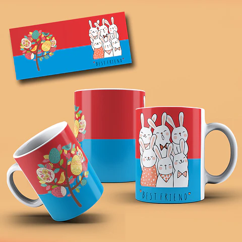 Colección de tazas de Pascua de Ana