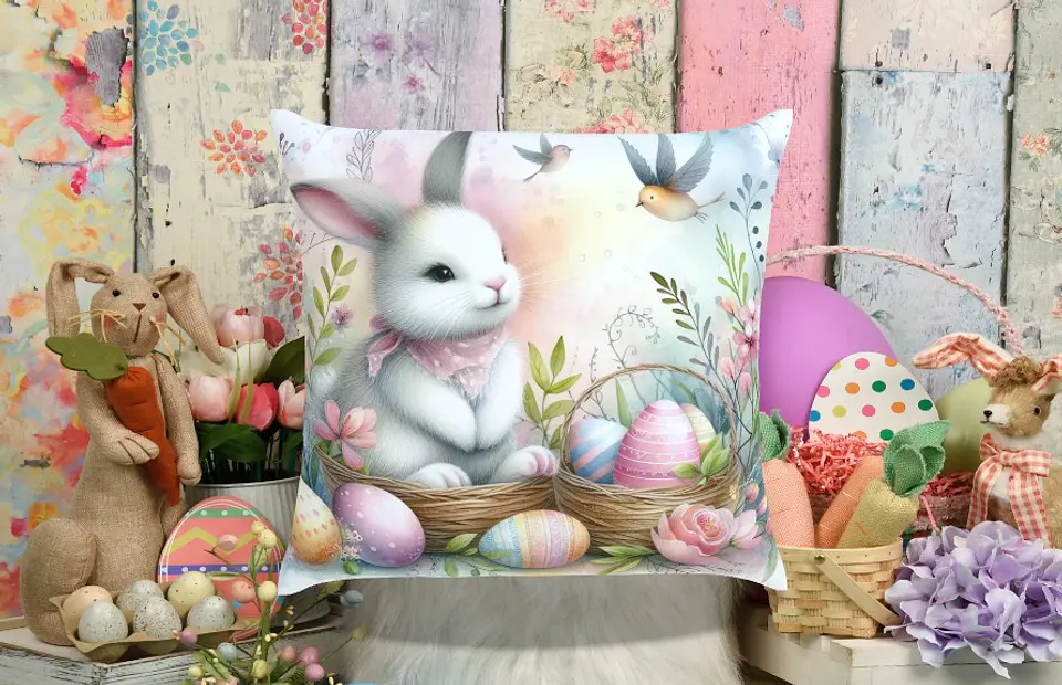 Vintage Easter Pillow 3