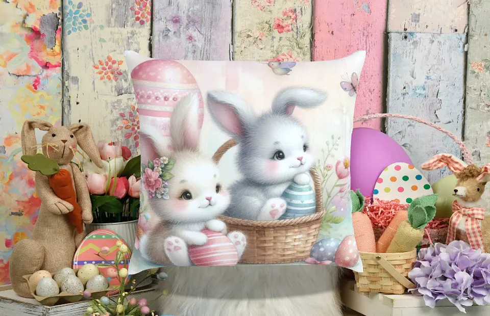 Vintage Easter Pillow 4