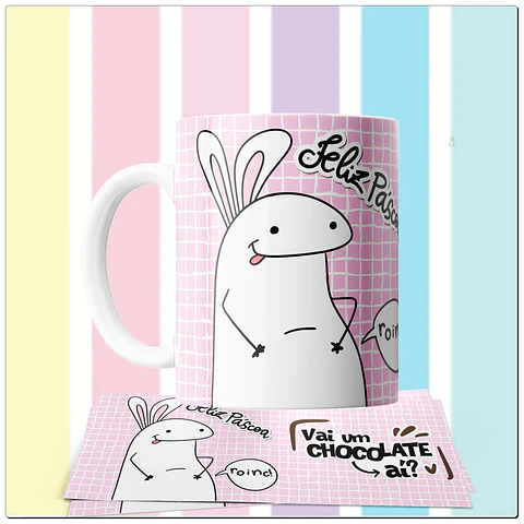 Coleção Caneca Páscoa Flork Colorido