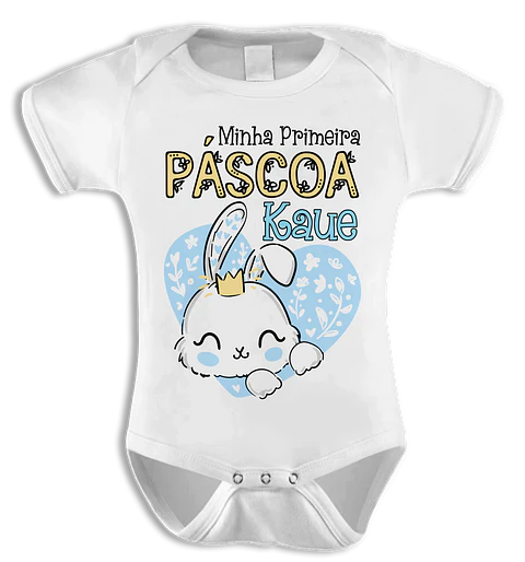 Body de bebé de Pascua con nombre 