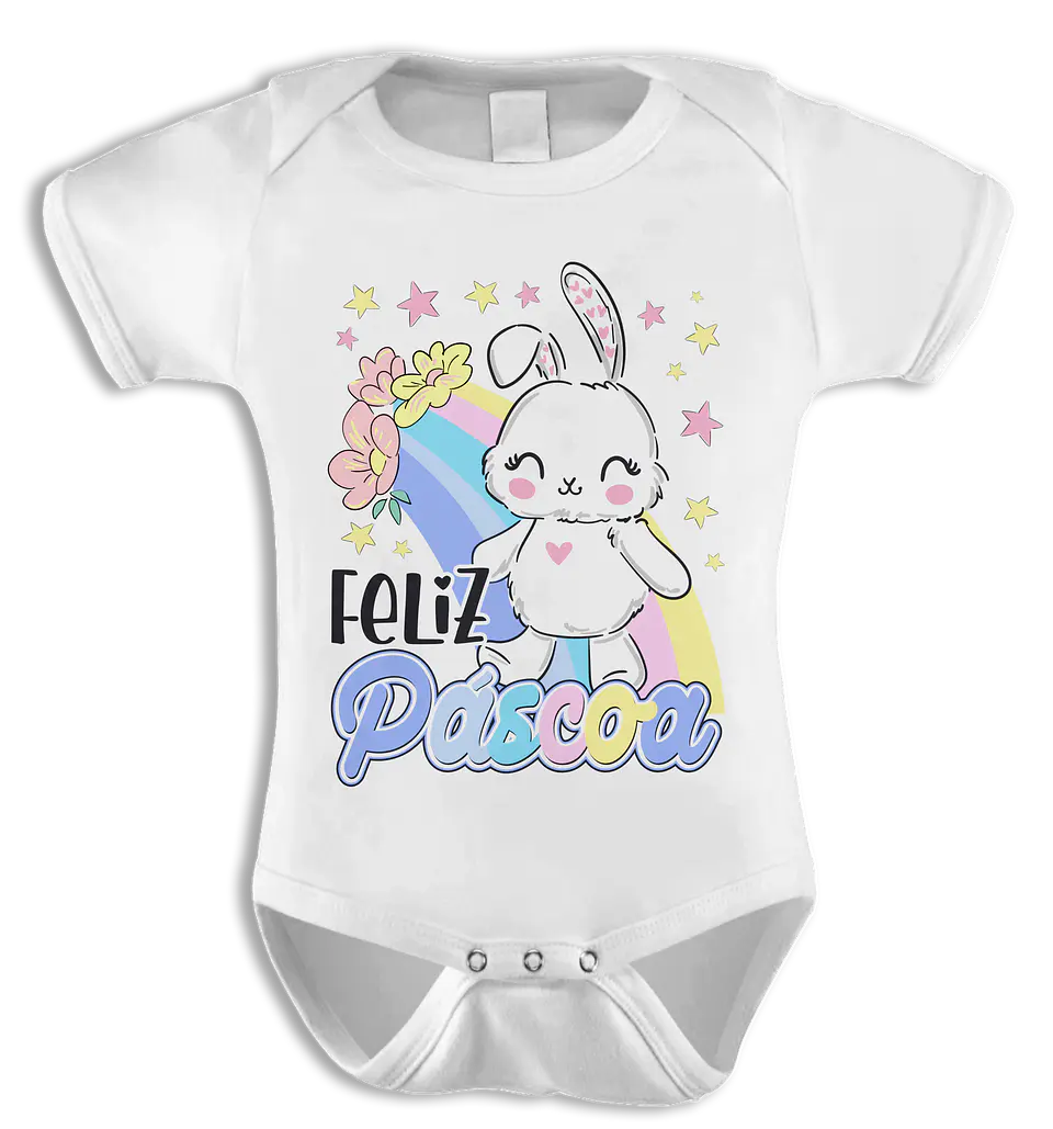 Body Bebé Páscoa com nome  6