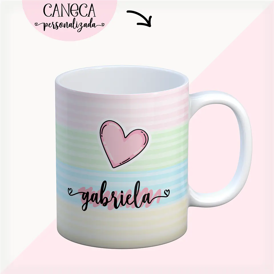 Caneca Fundo delicado 6
