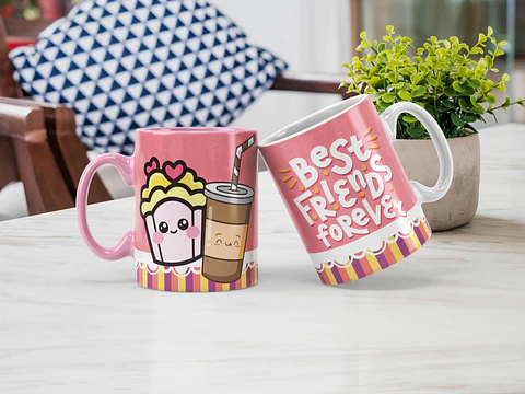 Coleção Caneca Amizade Fofo