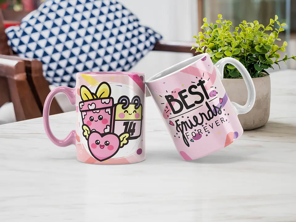 Coleção Caneca Amizade Fofo 6