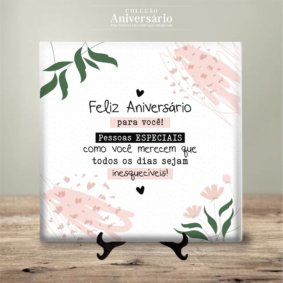 Azulejo Feliz Aniversário 10