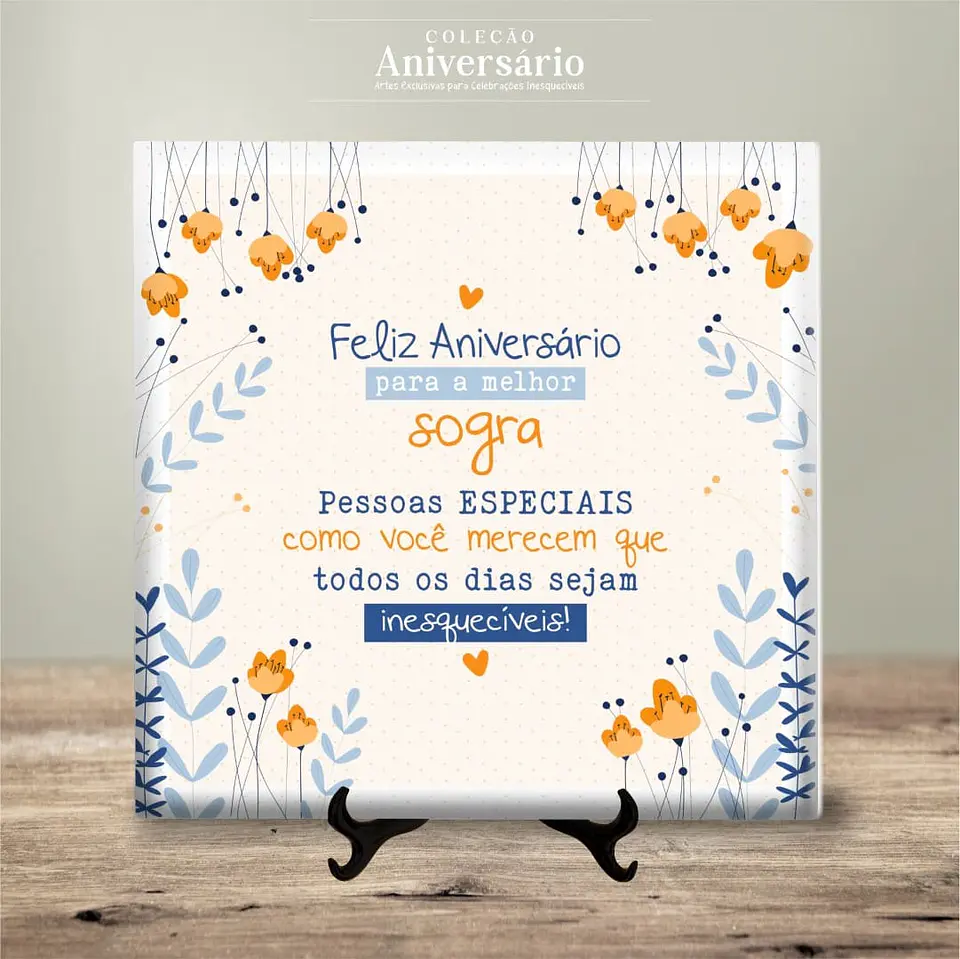 Azulejo Feliz Aniversário 12