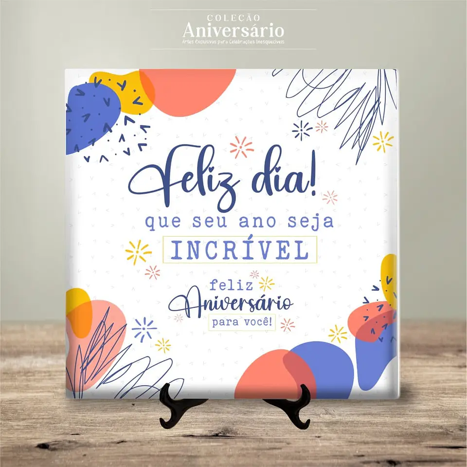 Azulejo Feliz Aniversário 13