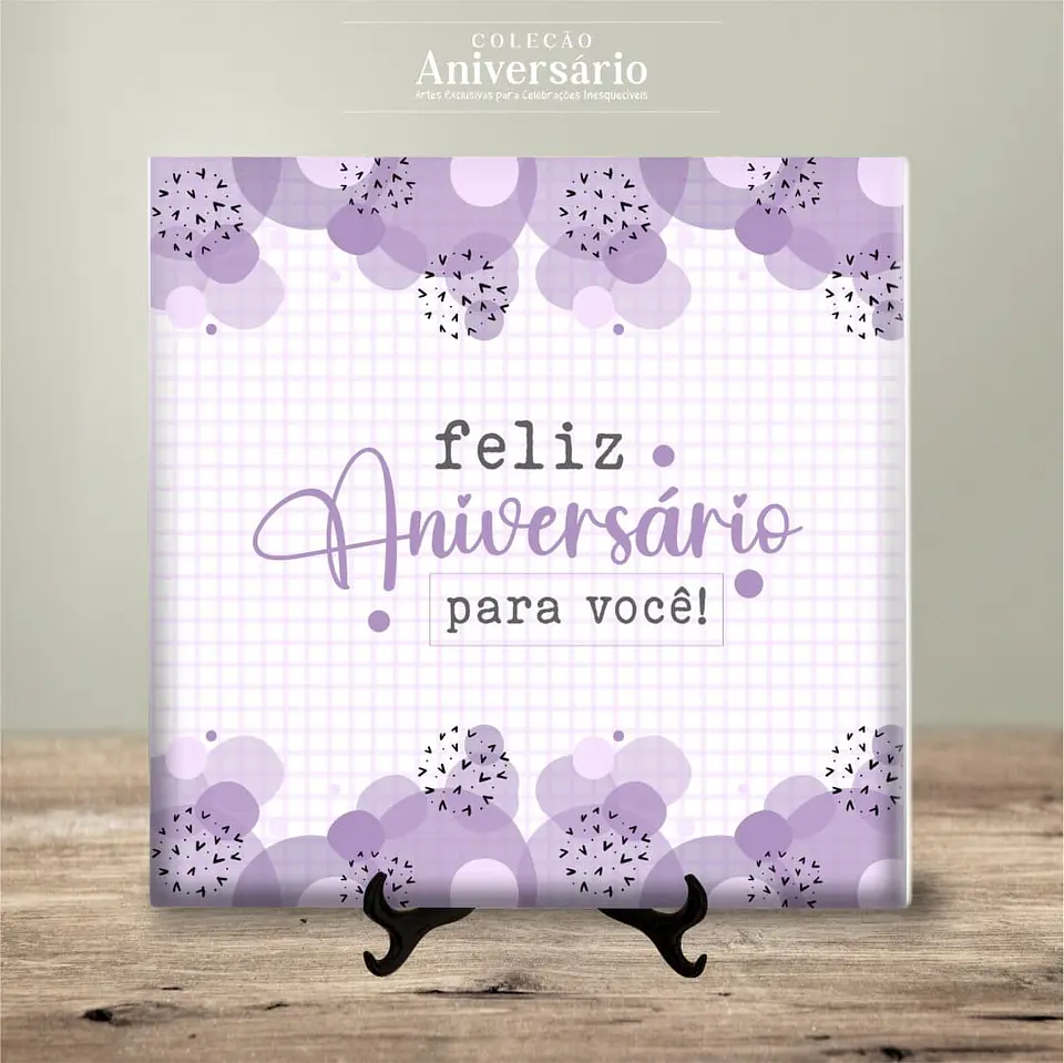Azulejo Feliz Aniversário 15