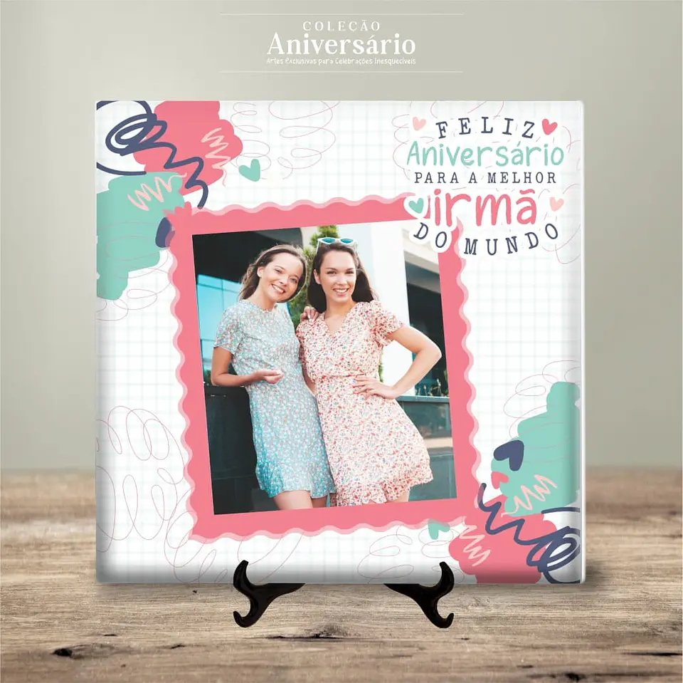 Azulejo Feliz Aniversário 21