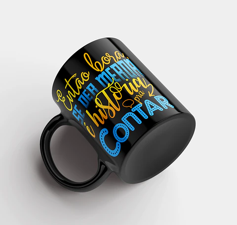 Coleção Caneca Bebida Toda preta