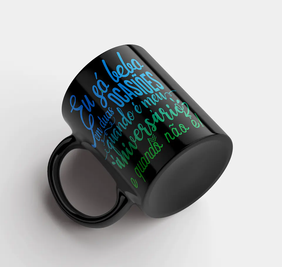 All Black Drink Mug Collection 3