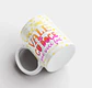 Taza para beber con asa blanca - Miniatura 1