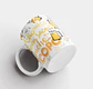 Taza para beber con asa blanca - Miniatura 2