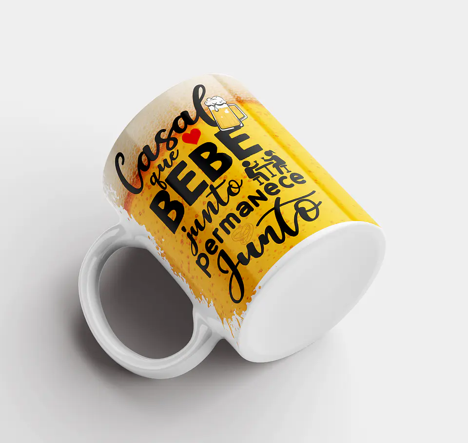 Taza para beber con asa blanca 13