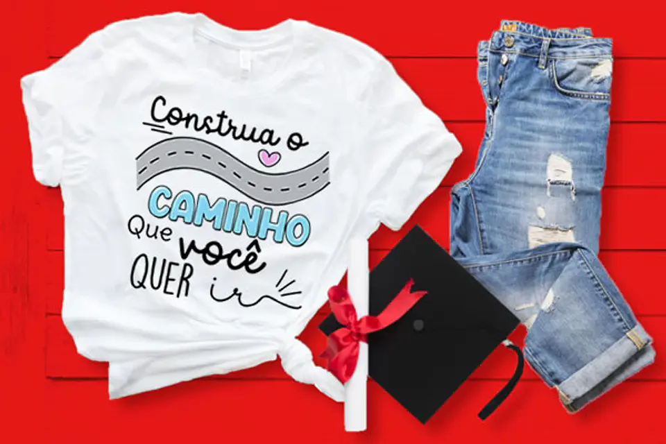 Coleção T-shirt Motivacional colorida 3