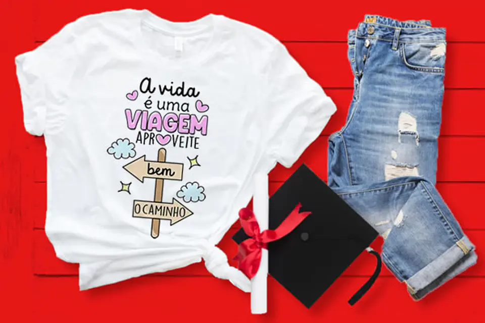 Coleção T-shirt Motivacional colorida 4