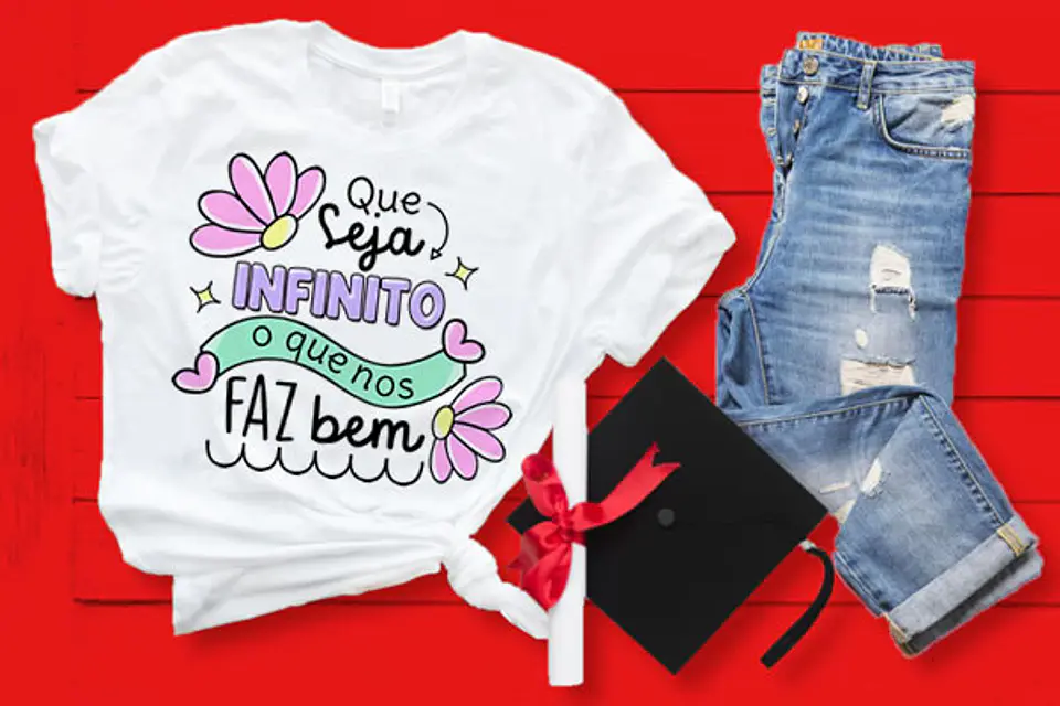 Coleção T-shirt Motivacional colorida 5