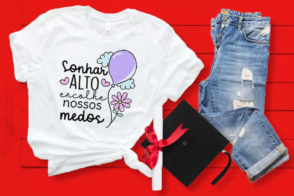 Coleção T-shirt Motivacional colorida 6