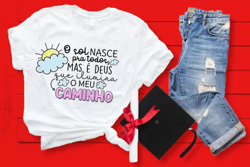 Coleção T-shirt Motivacional colorida 7