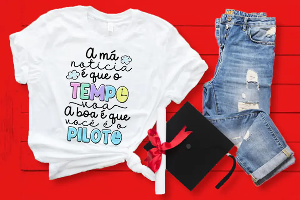 Coleção T-shirt Motivacional colorida 9