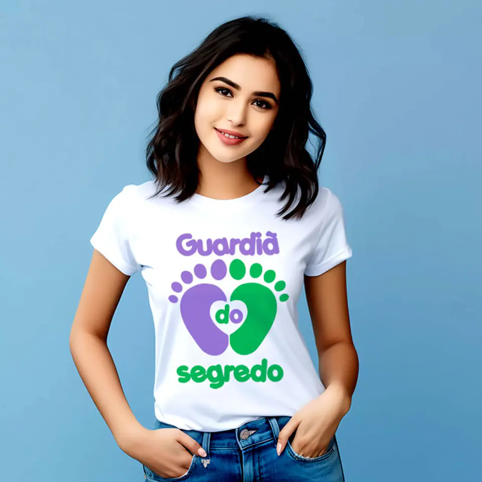 T-shirt Guardiã do segredo  - chá de bebé 3