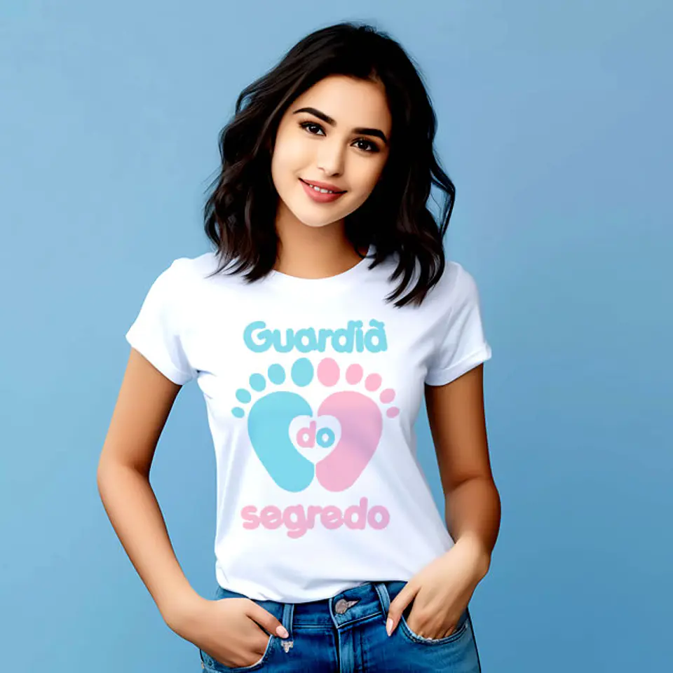 T-shirt Guardiã do segredo  - chá de bebé 4