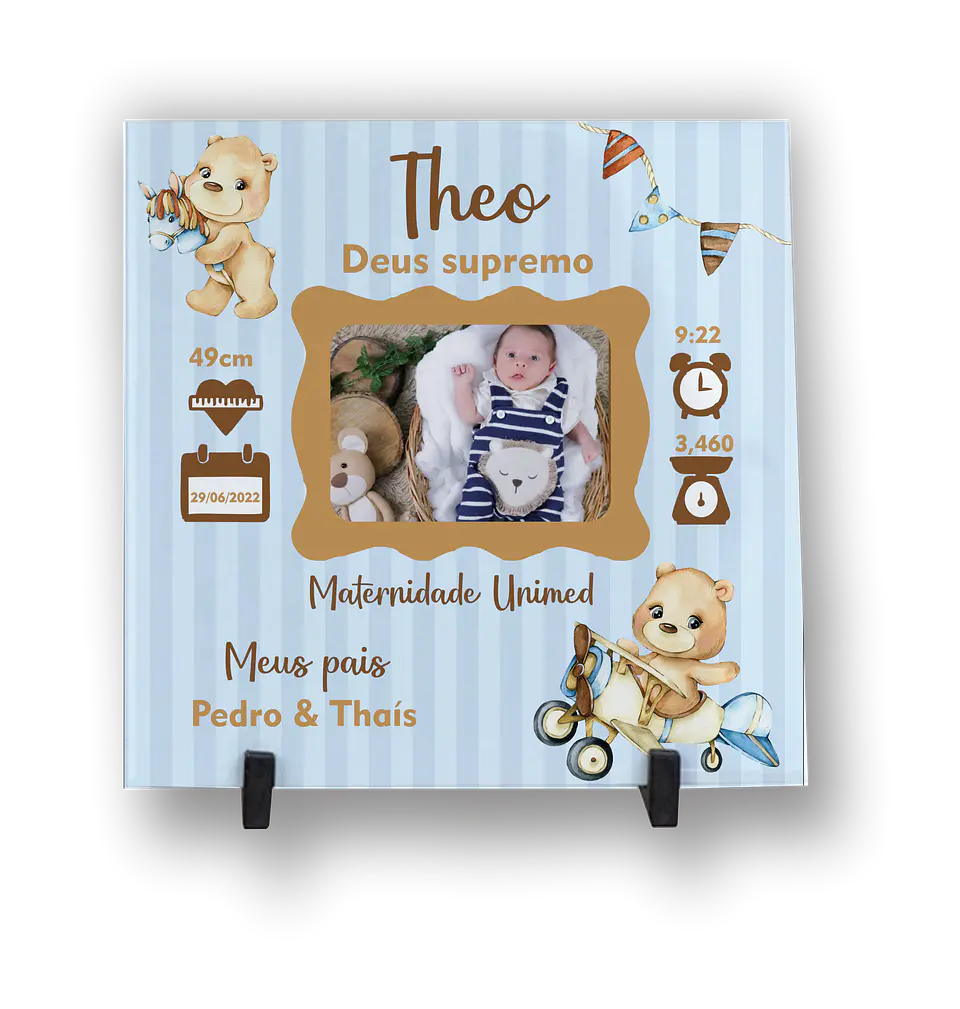 Azulejo Personalizado do bebé temas engraçados 3