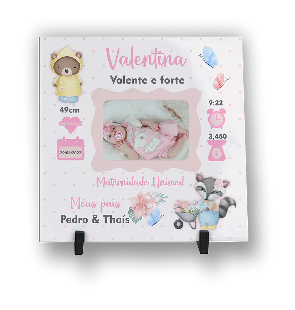 Azulejo Personalizado do bebé temas engraçados 6