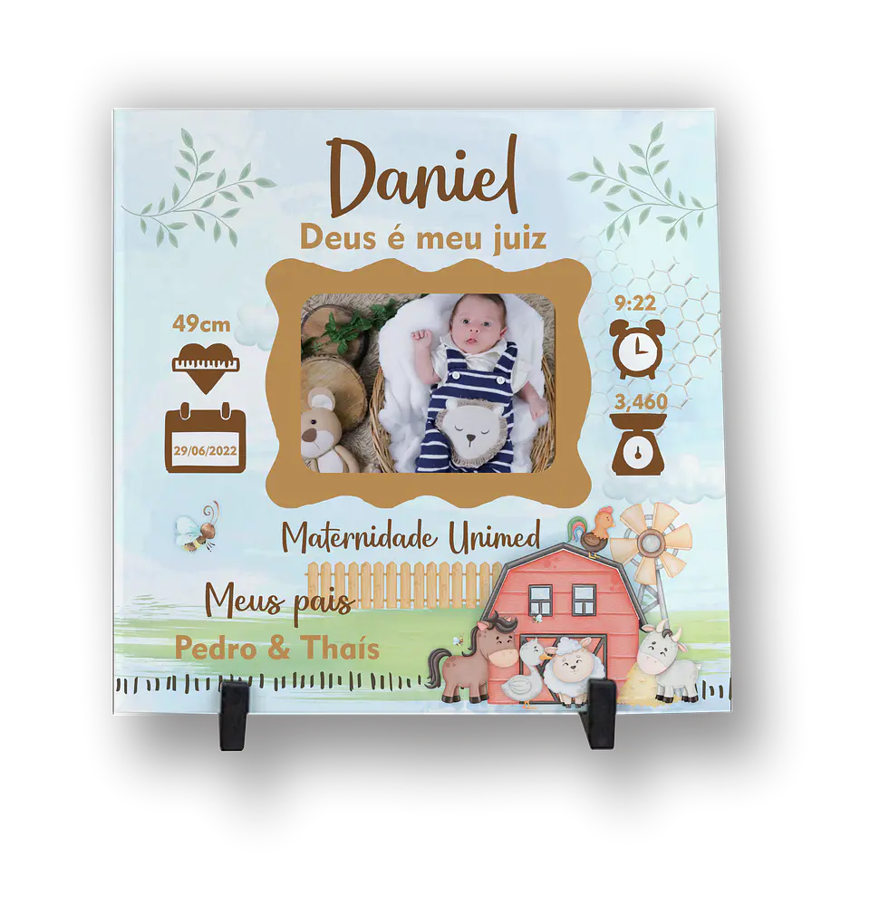 Azulejo Personalizado do bebé temas engraçados 7