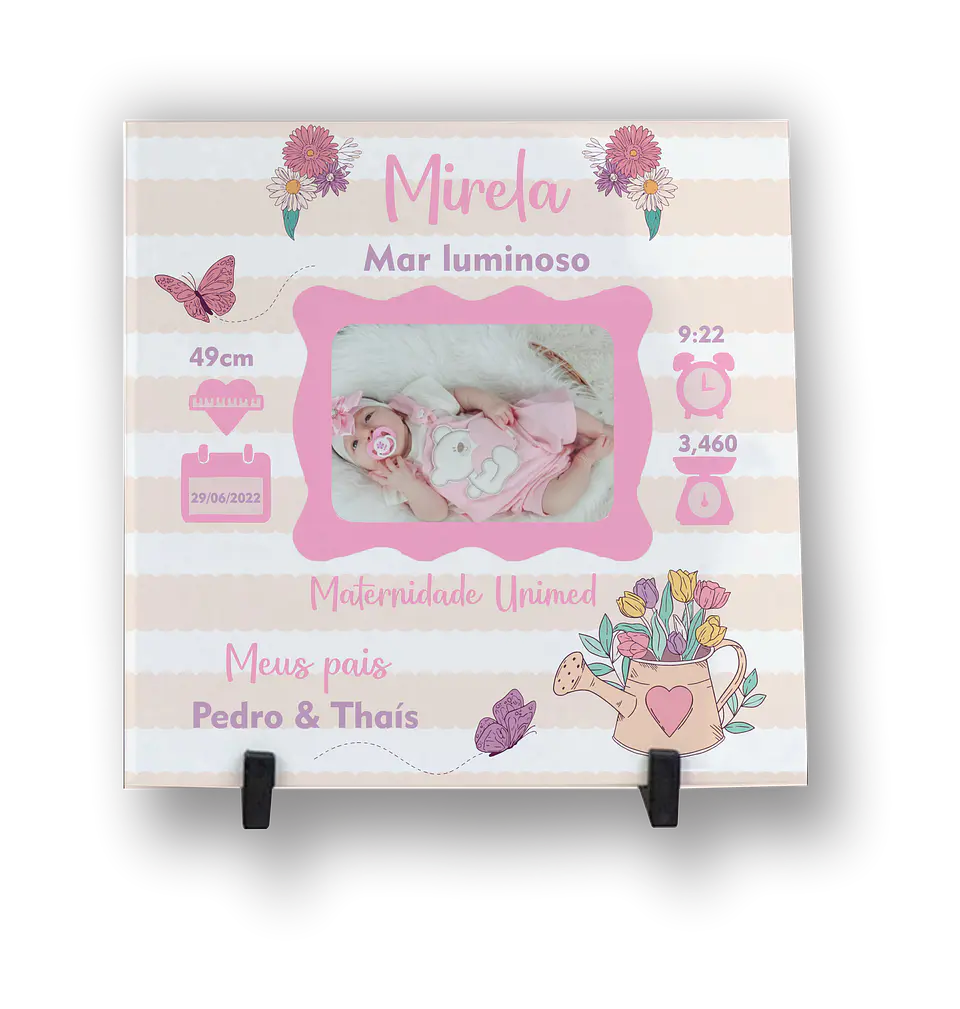 Azulejo Personalizado do bebé temas engraçados 8