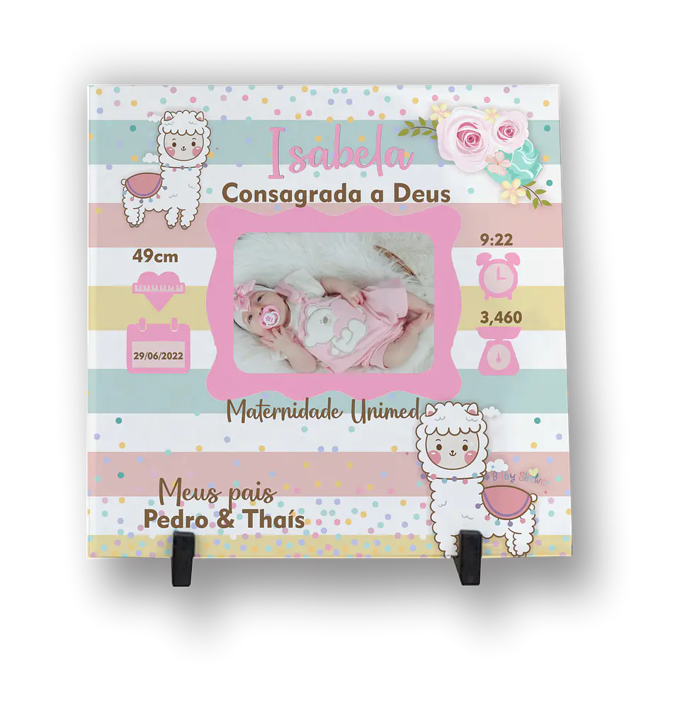 Azulejo Personalizado do bebé temas engraçados 10
