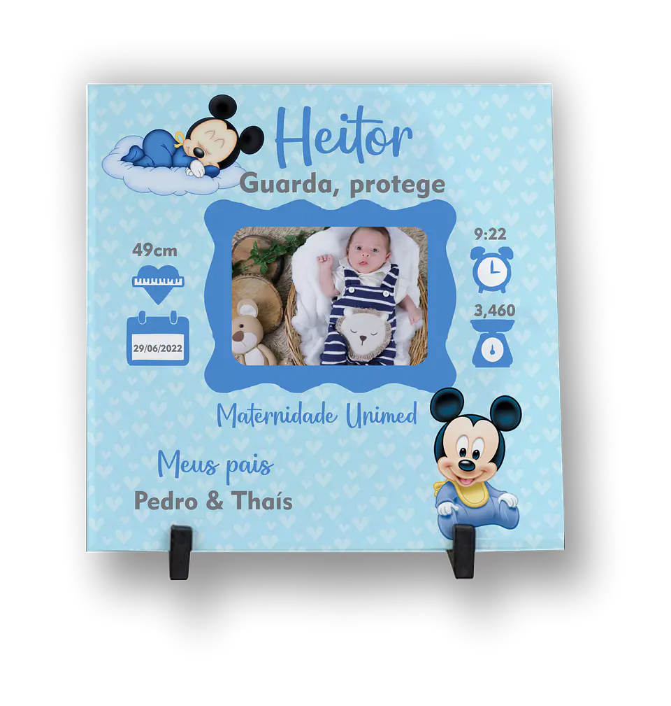 Azulejo Personalizado do bebé temas engraçados 12