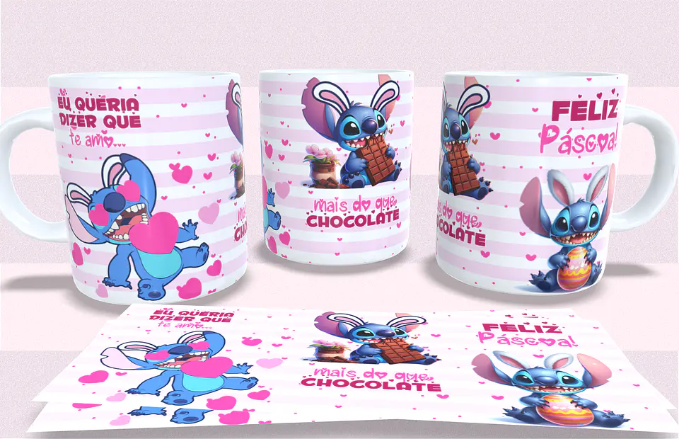 Coleção Stitch Te amo Páscoa 3
