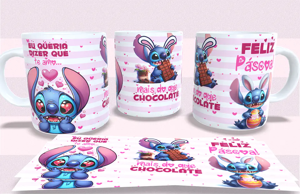 Coleção Stitch Te amo Páscoa 4