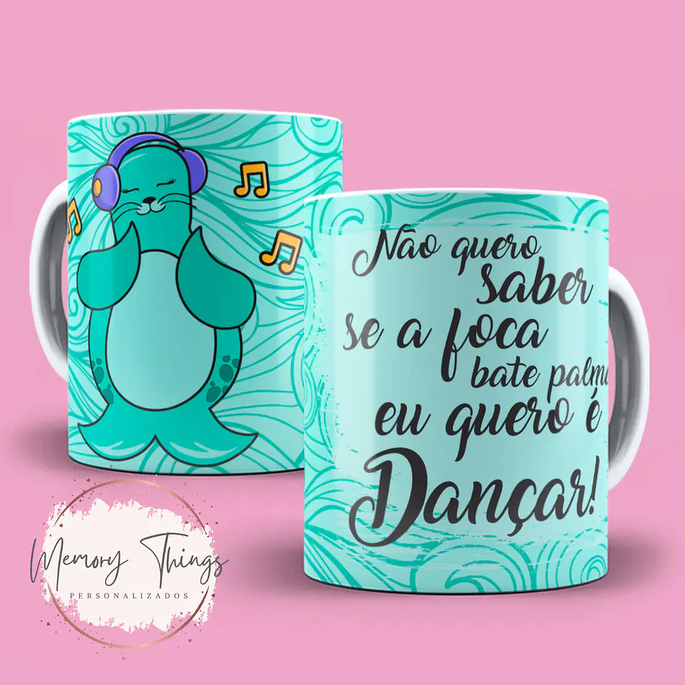 Coleção Caneca Foca Focada 3