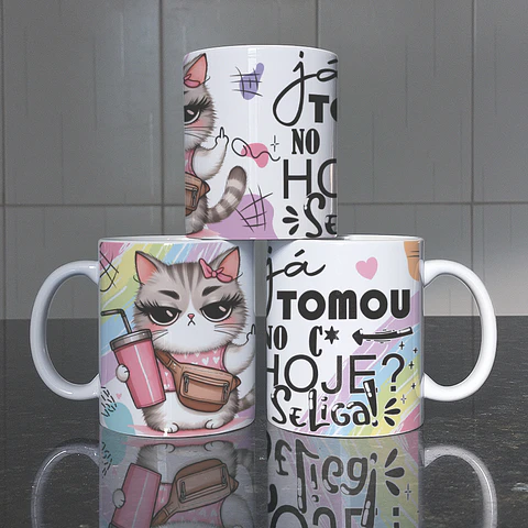 Coleção Caneca Gata Chateada