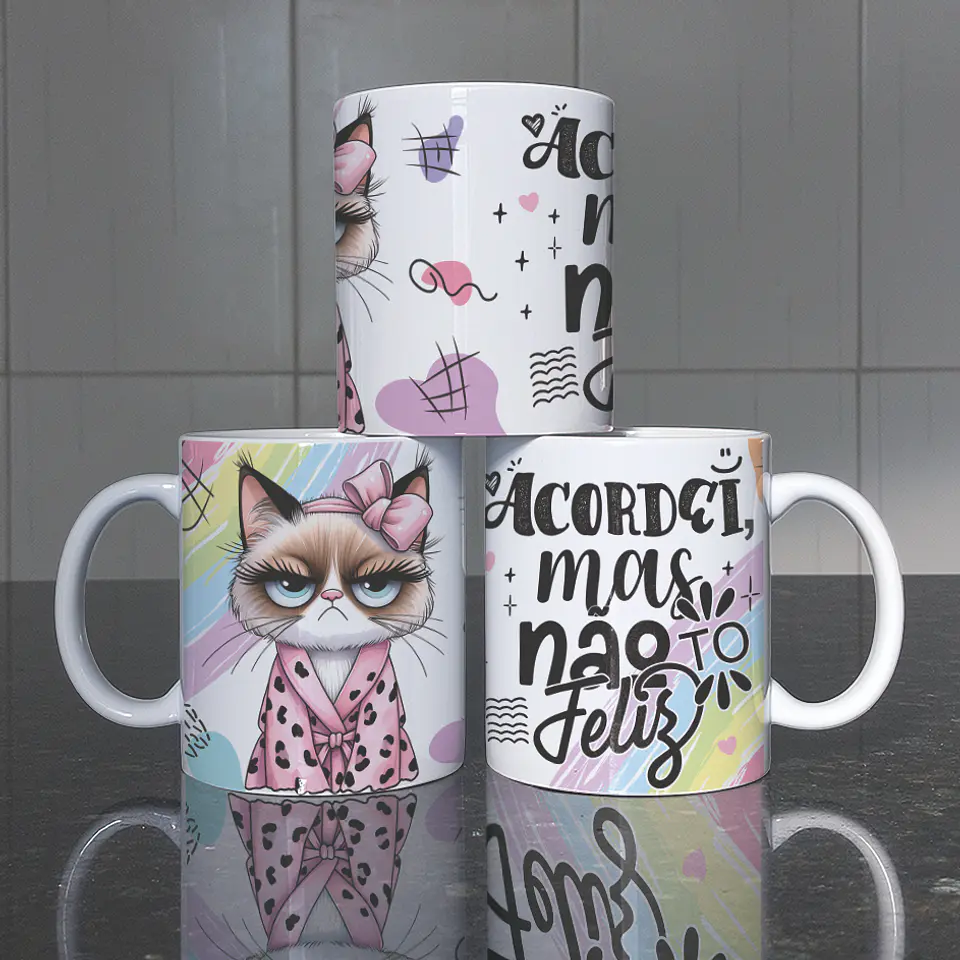 Coleção Caneca Gata Chateada 2