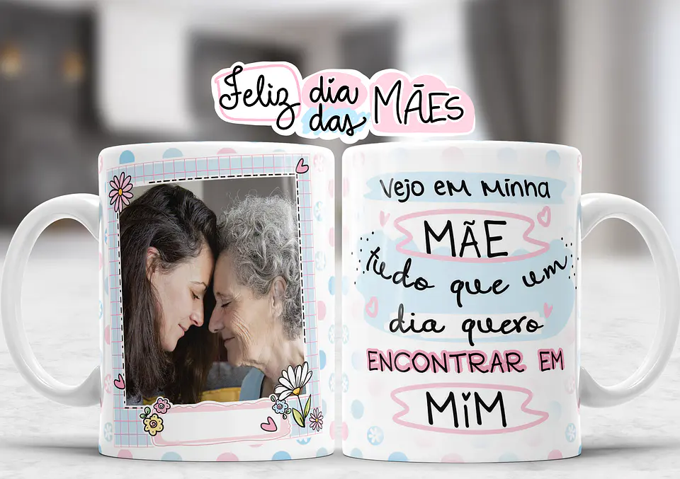 Coleção Canecas Dia da mãe Carinho 2