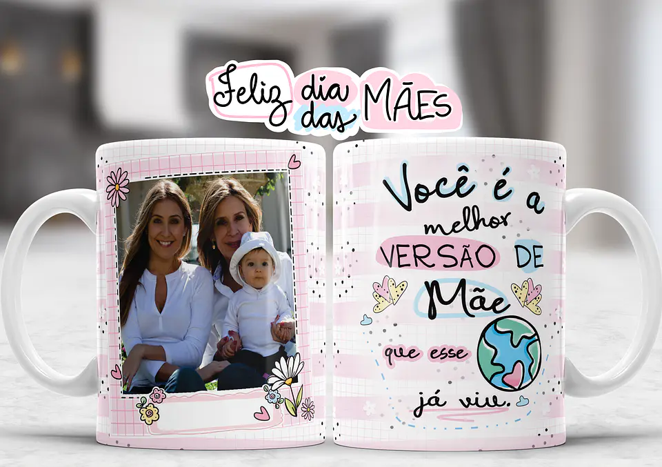 Coleção Canecas Dia da mãe Carinho 3
