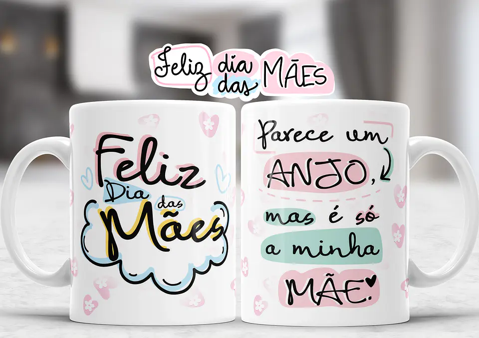 Coleção Canecas Dia da mãe Carinho 4