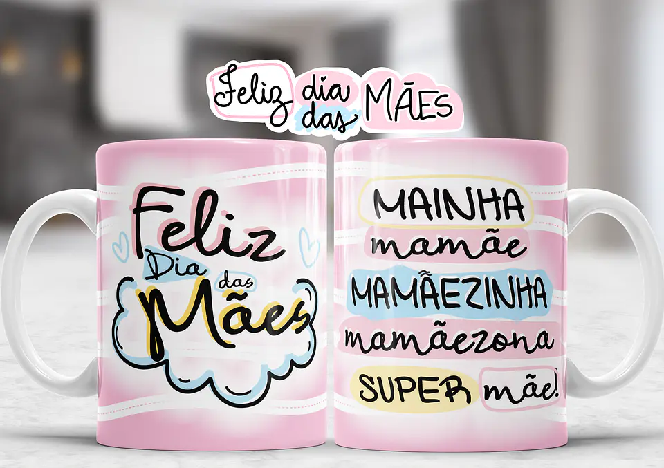 Coleção Canecas Dia da mãe Carinho 9