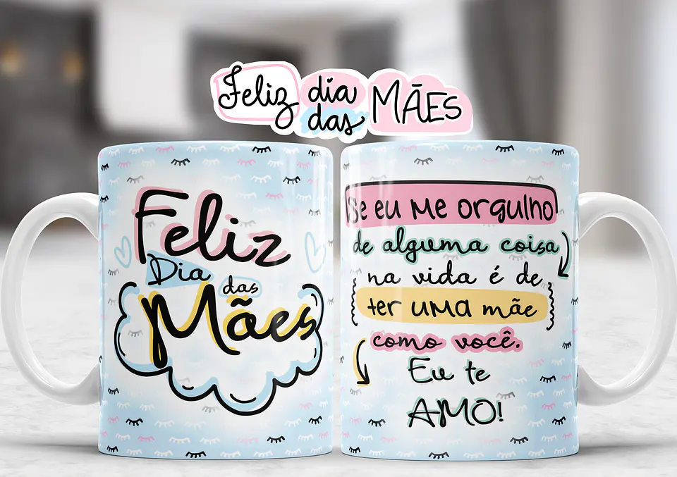 Coleção Canecas Dia da mãe Carinho 10