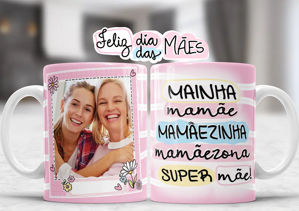 Coleção Canecas Dia da mãe Carinho 19