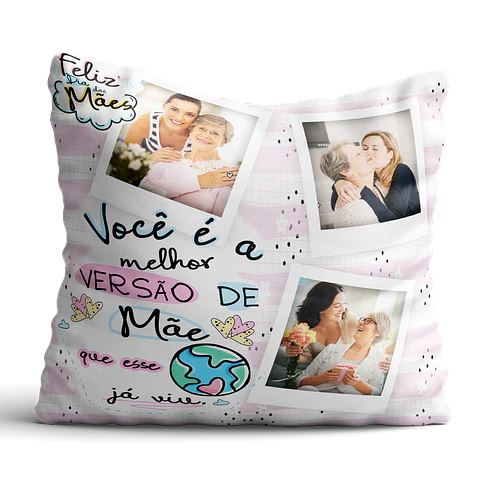 Decorative Mother's Day Pillow in Naninha style